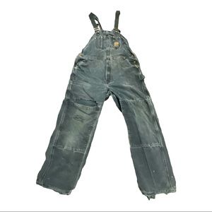 Vintage Carhartt Double Knee Unlined Duck Bib Overalls